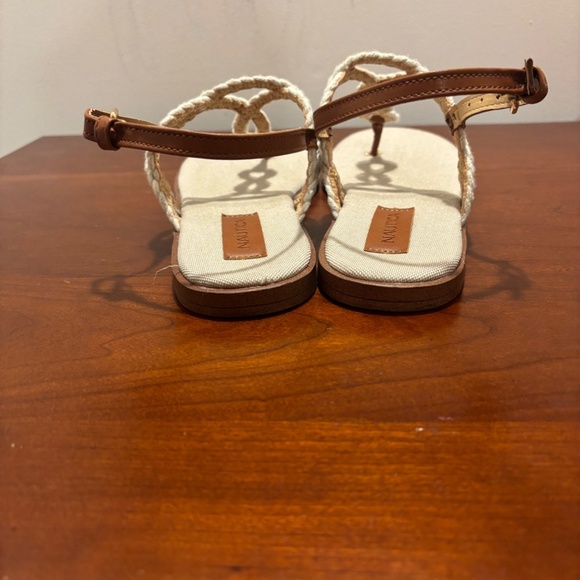 Nautica Women's Braided Rope Sandals Cream - Picture 4 of 9